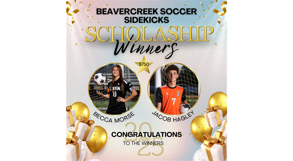 2025 Beavercreek Soccer Sidekicks Scholarsphip Winners